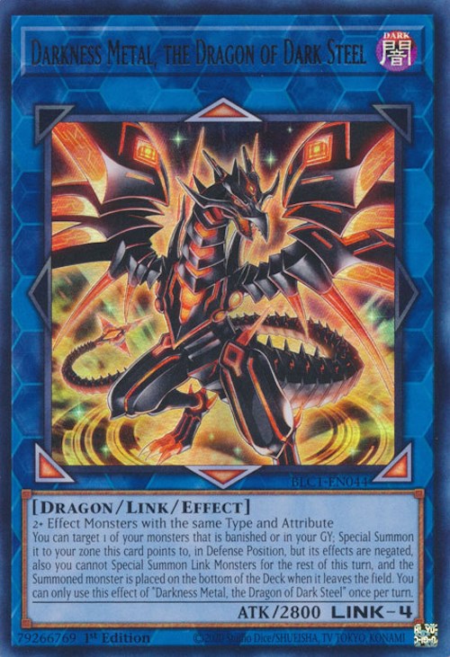 Darkness Metal, the Dragon of Dark Steel [BLC1-EN044] Ultra Rare | Card Merchant Takapuna