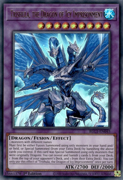 Trishula, the Dragon of Icy Imprisonment [BLC1-EN045] Ultra Rare | Card Merchant Takapuna