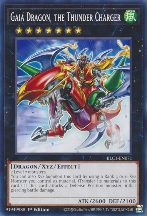 Gaia Dragon, the Thunder Charger [BLC1-EN071] Common | Card Merchant Takapuna