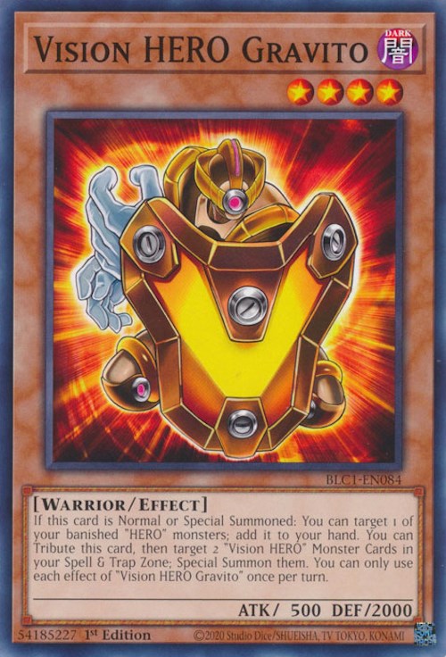 Vision HERO Gravito [BLC1-EN084] Common | Card Merchant Takapuna