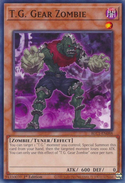 T.G. Gear Zombie [BLC1-EN088] Common | Card Merchant Takapuna