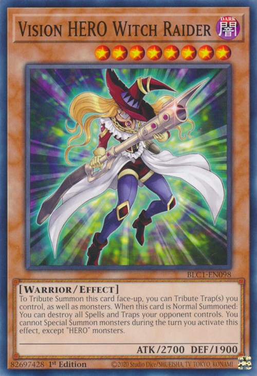 Vision HERO Witch Raider [BLC1-EN098] Common | Card Merchant Takapuna