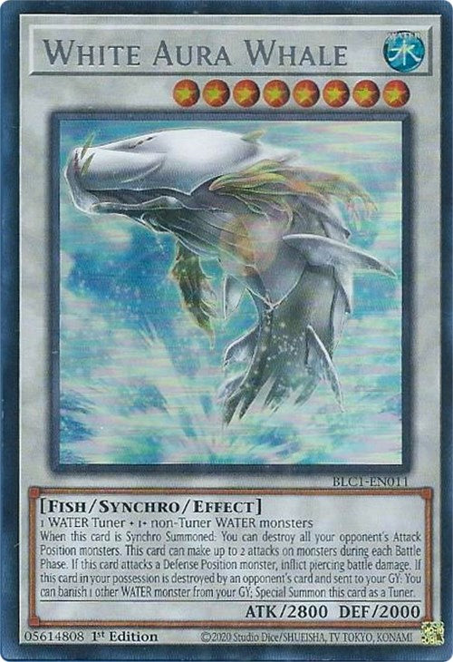 White Aura Whale (Silver) [BLC1-EN011] Ultra Rare | Card Merchant Takapuna