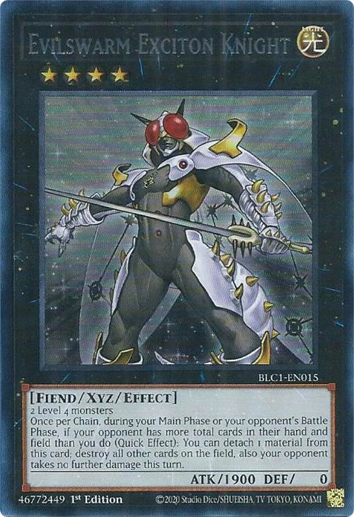 Evilswarm Exciton Knight (Silver) [BLC1-EN015] Ultra Rare | Card Merchant Takapuna