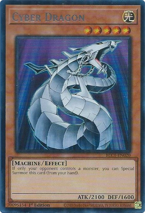 Cyber Dragon (Silver) [BLC1-EN020] Ultra Rare | Card Merchant Takapuna