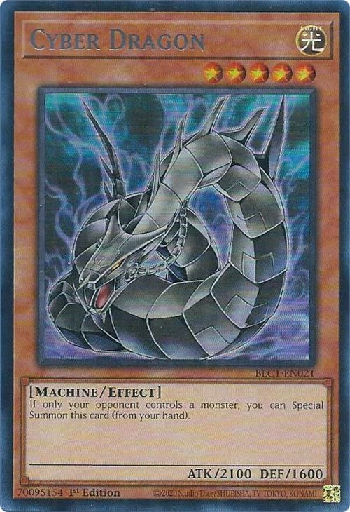 Cyber Dragon (Alternate Art) (Silver) [BLC1-EN021] Ultra Rare | Card Merchant Takapuna