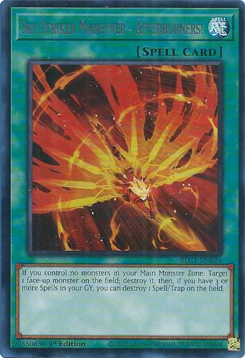 Sky Striker Maneuver - Afterburners! (Silver) [BLC1-EN024] Ultra Rare | Card Merchant Takapuna