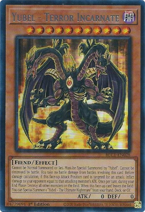 Yubel - Terror Incarnate (Silver) [BLC1-EN028] Ultra Rare | Card Merchant Takapuna