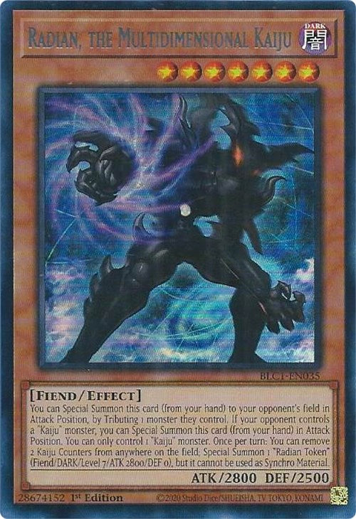 Radian, the Multidimensional Kaiju (Silver) [BLC1-EN035] Ultra Rare | Card Merchant Takapuna