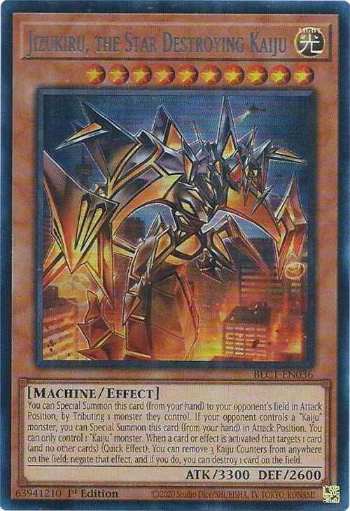 Jizukiru, the Star Destroying Kaiju (Silver) [BLC1-EN036] Ultra Rare | Card Merchant Takapuna