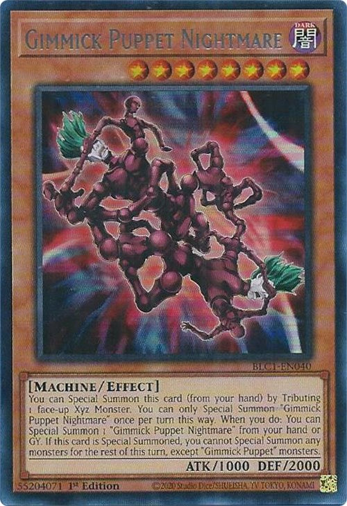 Gimmick Puppet Nightmare (Silver) [BLC1-EN040] Ultra Rare | Card Merchant Takapuna