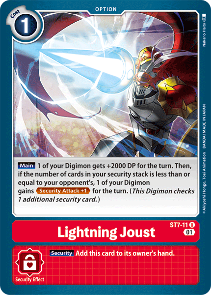 Lightning Joust [ST7-11] [Starter Deck: Gallantmon] | Card Merchant Takapuna