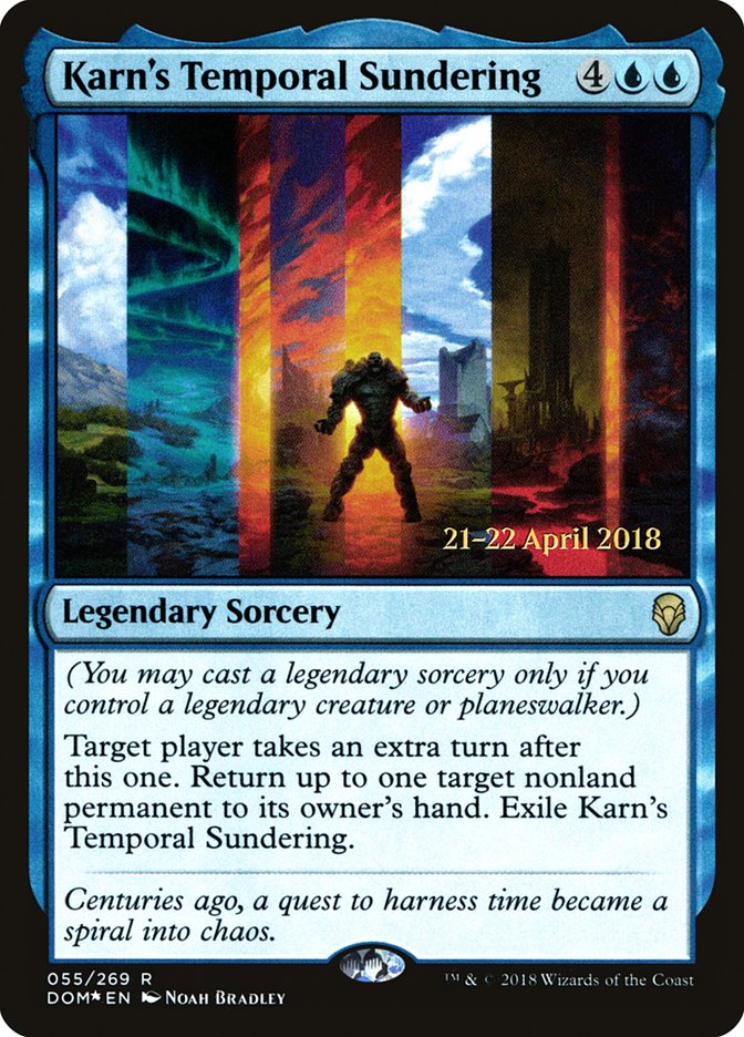 Karn's Temporal Sundering [Dominaria Prerelease Promos] | Card Merchant Takapuna