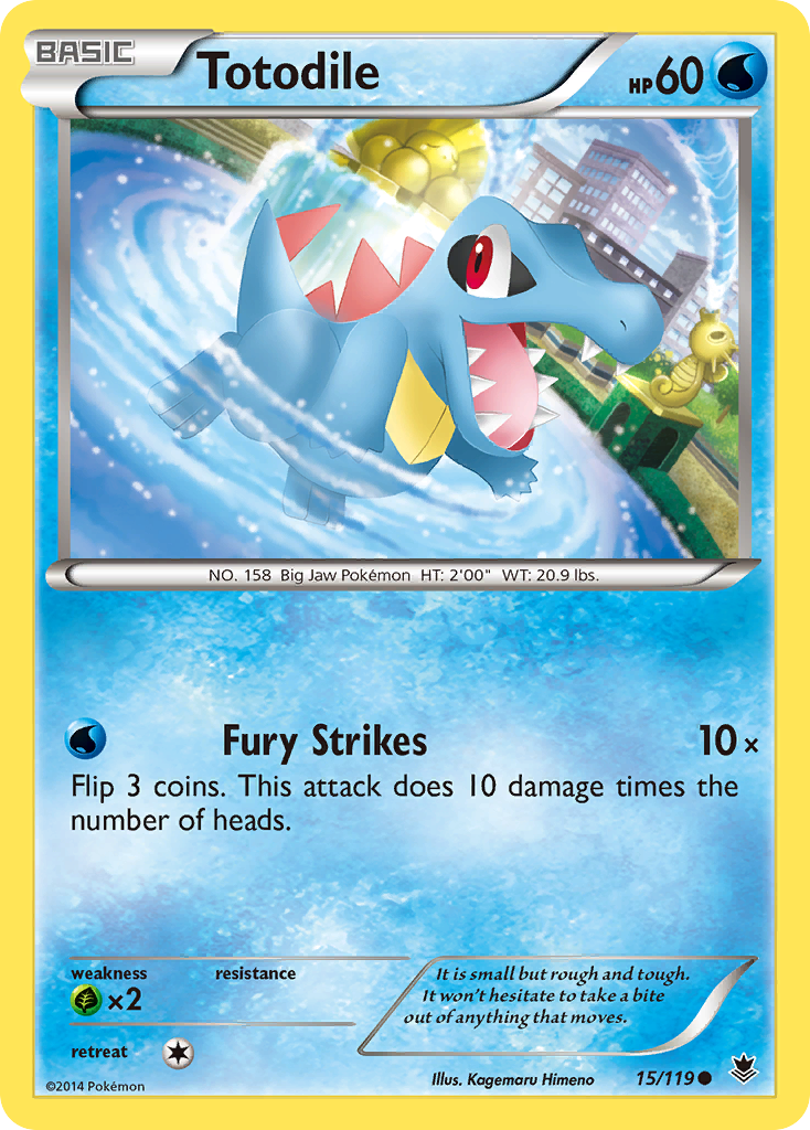 Totodile (15/119) [XY: Phantom Forces] | Card Merchant Takapuna