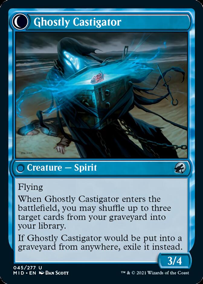 Covetous Castaway // Ghostly Castigator [Innistrad: Midnight Hunt] | Card Merchant Takapuna