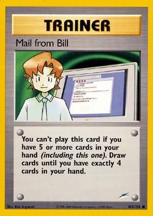 Mail from Bill (105/105) [Neo Destiny Unlimited] | Card Merchant Takapuna