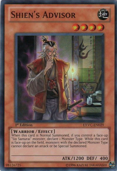 Shien's Advisor [EXVC-EN029] Super Rare | Card Merchant Takapuna