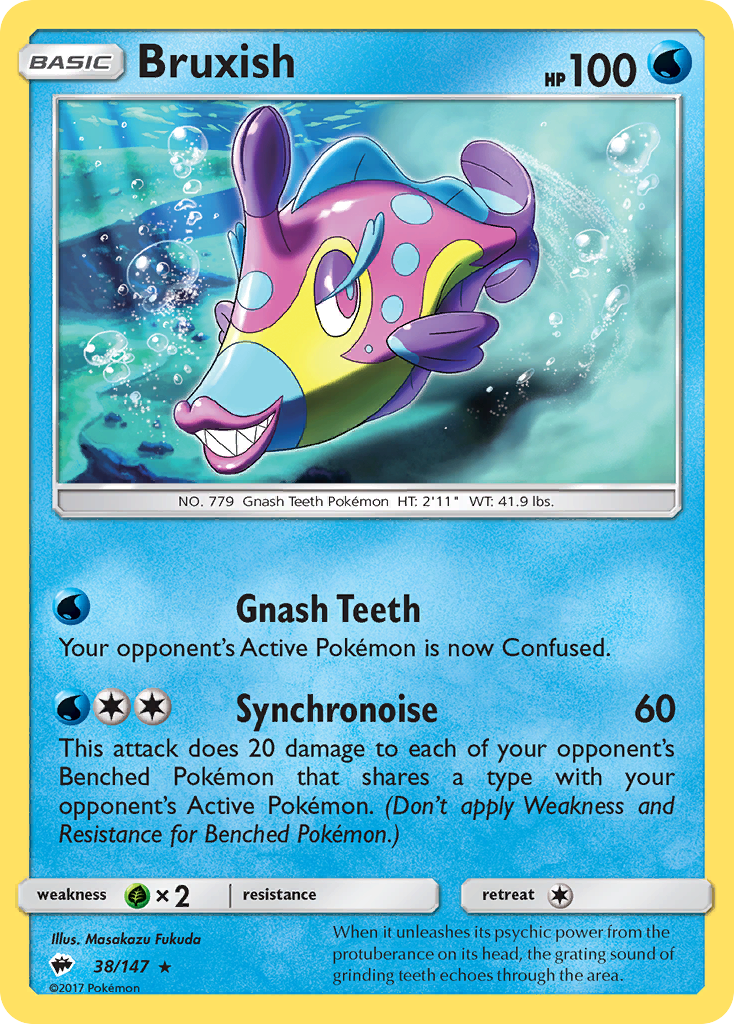 Bruxish (38/147) [Sun & Moon: Burning Shadows] | Card Merchant Takapuna