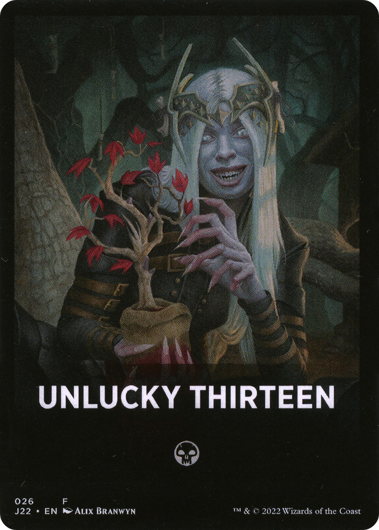 Unlucky Thirteen Theme Card [Jumpstart 2022 Front Cards] | Card Merchant Takapuna