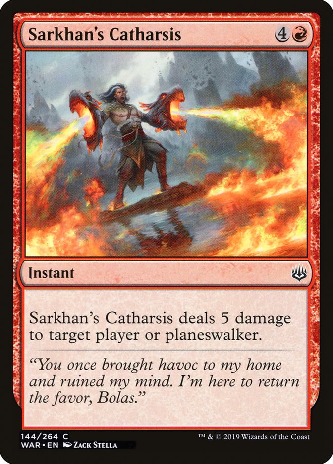 Sarkhan's Catharsis [War of the Spark] | Card Merchant Takapuna