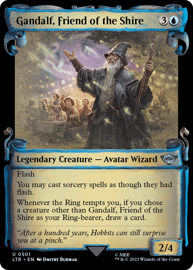 Gandalf, Friend of the Shire [The Lord of the Rings: Tales of Middle-Earth Showcase Scrolls] | Card Merchant Takapuna