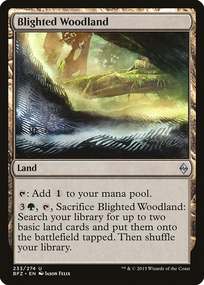 Blighted Woodland [Battle for Zendikar] | Card Merchant Takapuna