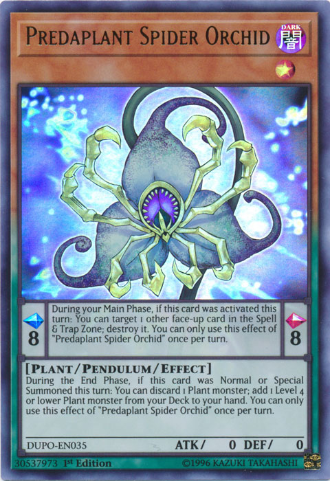 Predaplant Spider Orchid [DUPO-EN035] Ultra Rare | Card Merchant Takapuna