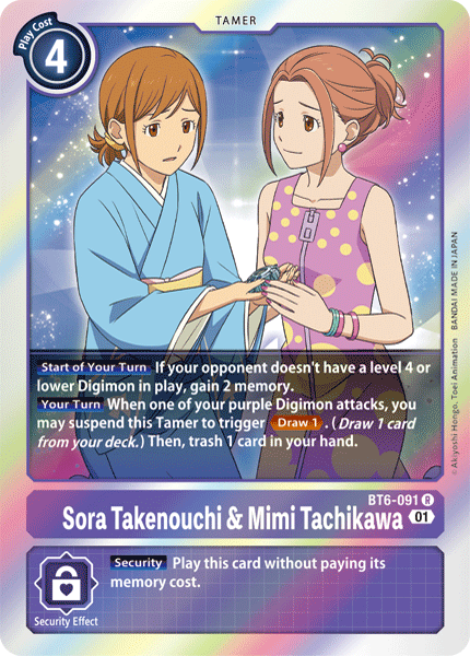 Sora Takenouchi & Mimi Tachikawa [BT6-091] [Double Diamond] | Card Merchant Takapuna