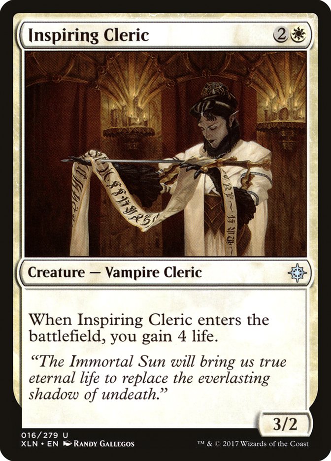 Inspiring Cleric [Ixalan] | Card Merchant Takapuna