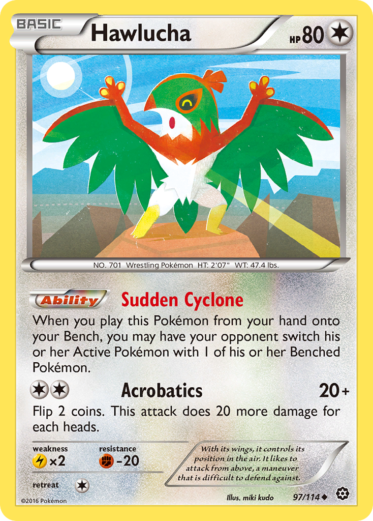 Hawlucha (97/114) [XY: Steam Siege] | Card Merchant Takapuna