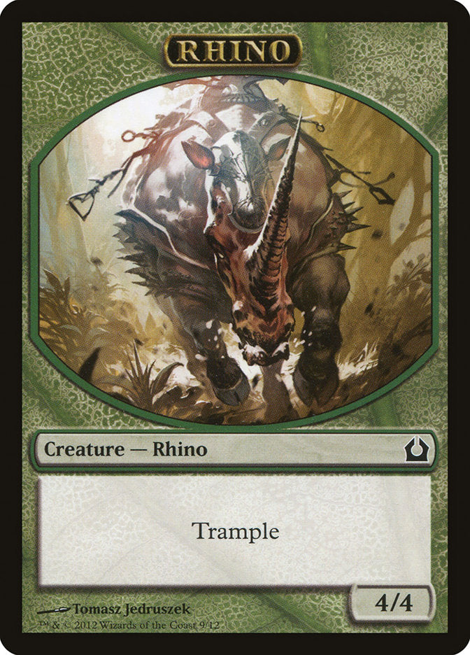 Rhino Token [Return to Ravnica Tokens] | Card Merchant Takapuna