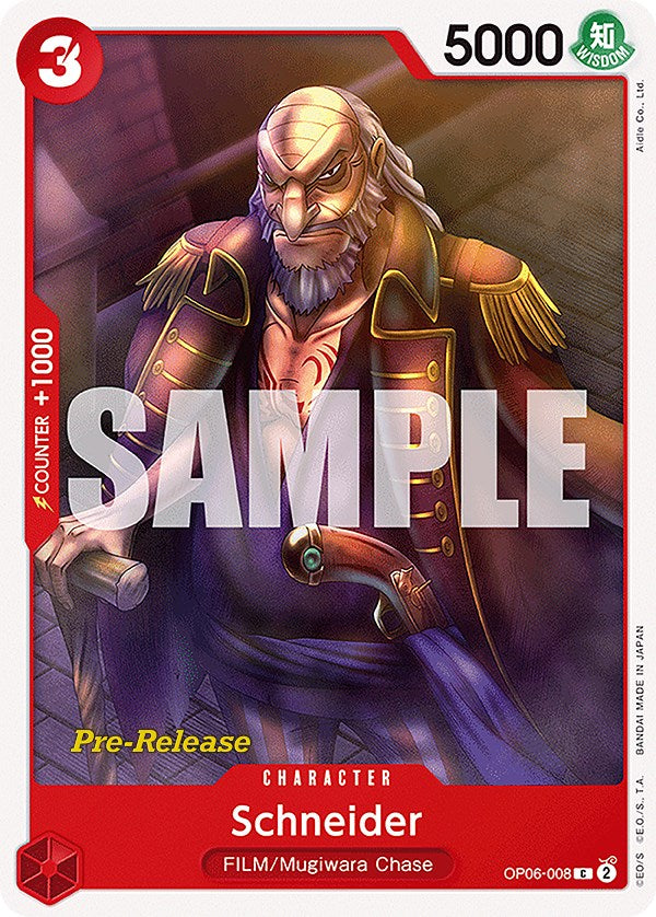 Schneider [Wings of the Captain Pre-Release Cards] | Card Merchant Takapuna