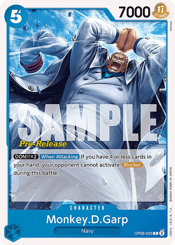 Monkey.D.Garp [Wings of the Captain Pre-Release Cards] | Card Merchant Takapuna