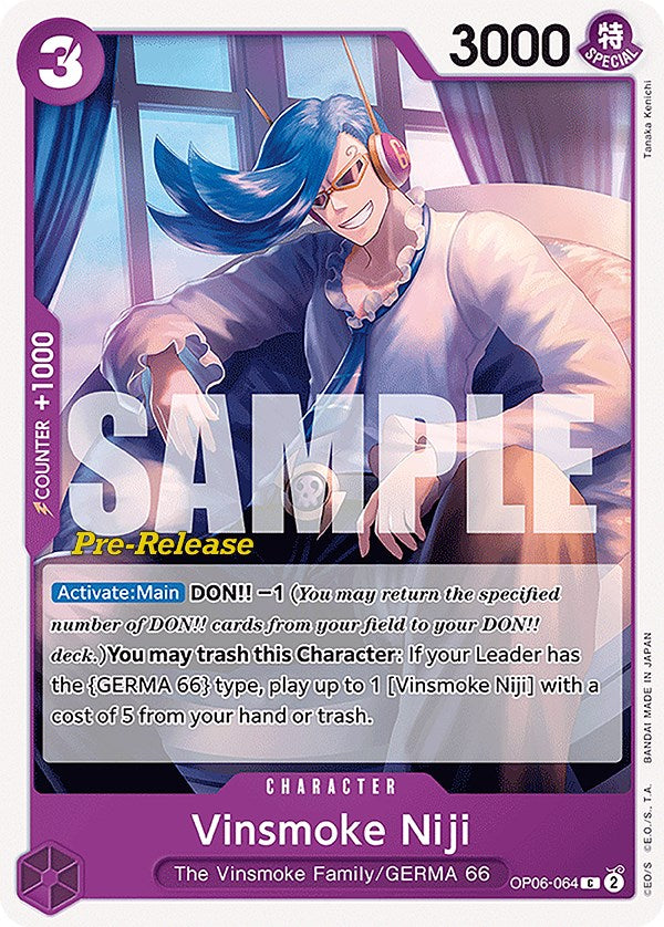 Vinsmoke Niji (064) [Wings of the Captain Pre-Release Cards] | Card Merchant Takapuna