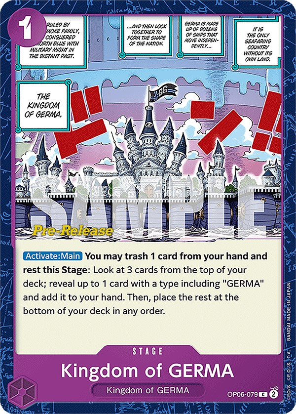 Kingdom of GERMA [Wings of the Captain Pre-Release Cards] | Card Merchant Takapuna