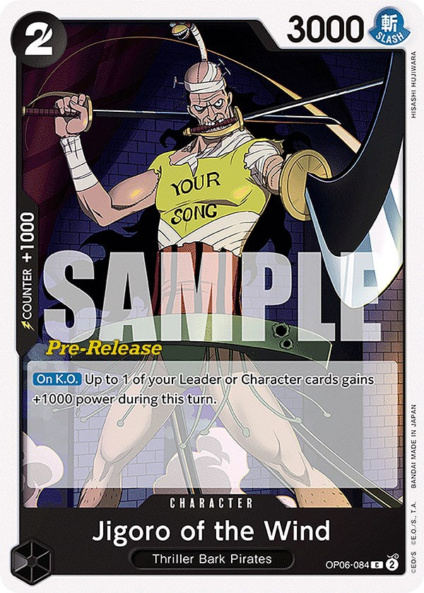 Jigoro of the Wind [Wings of the Captain Pre-Release Cards] | Card Merchant Takapuna