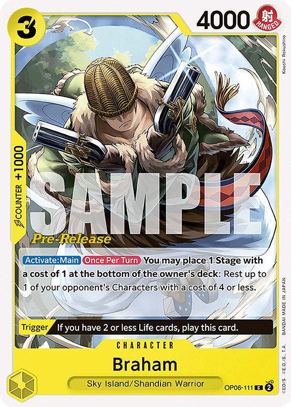 Braham [Wings of the Captain Pre-Release Cards] | Card Merchant Takapuna