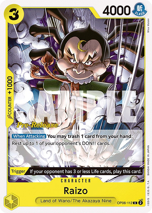 Raizo [Wings of the Captain Pre-Release Cards] | Card Merchant Takapuna