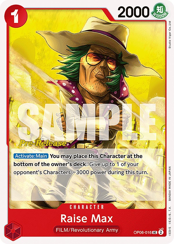 Raise Max [Wings of the Captain Pre-Release Cards] | Card Merchant Takapuna