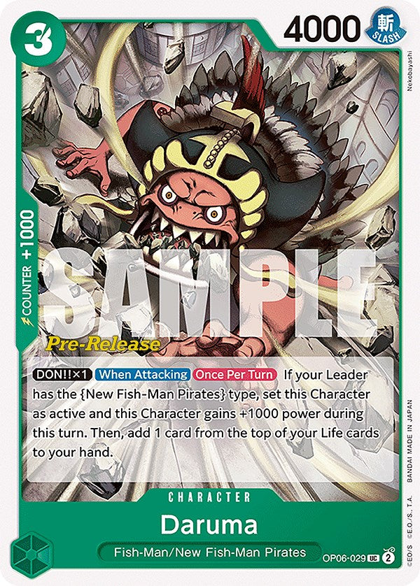 Daruma [Wings of the Captain Pre-Release Cards] | Card Merchant Takapuna