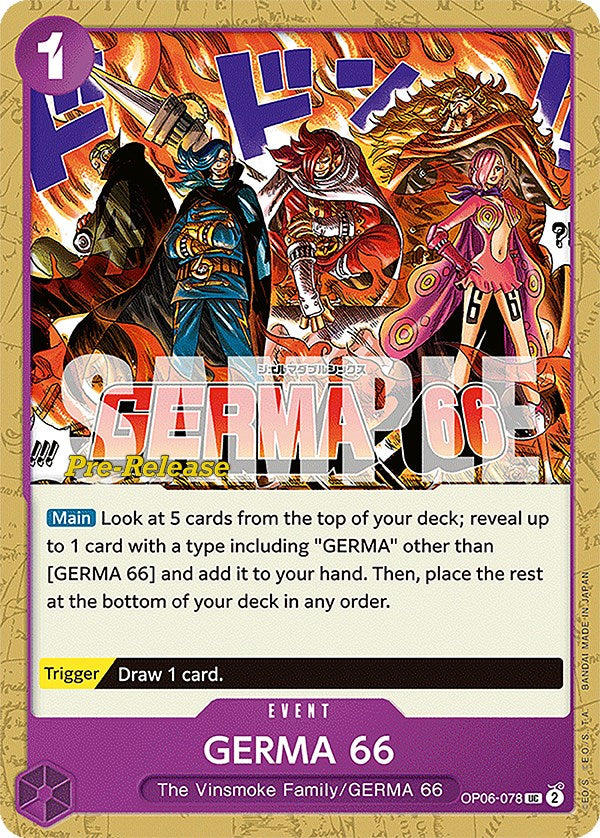 GERMA 66 [Wings of the Captain Pre-Release Cards] | Card Merchant Takapuna