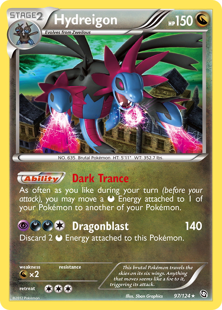 Hydreigon (97/124) [Black & White: Dragons Exalted] | Card Merchant Takapuna