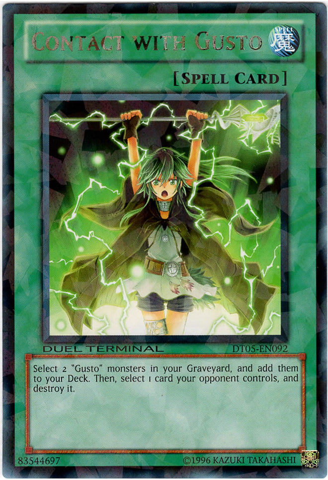 Contact with Gusto [DT05-EN092] Rare | Card Merchant Takapuna