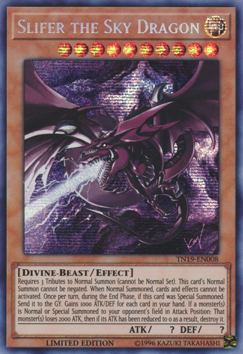 Slifer the Sky Dragon [TN19-EN008] Prismatic Secret Rare | Card Merchant Takapuna