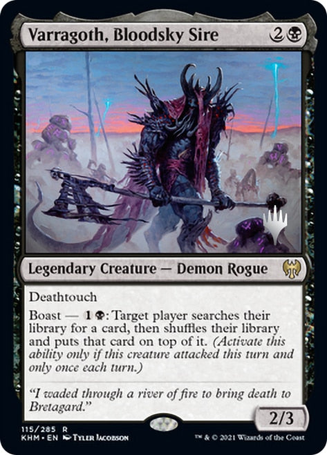 Varragoth, Bloodsky Sire (Promo Pack) [Kaldheim Promos] | Card Merchant Takapuna