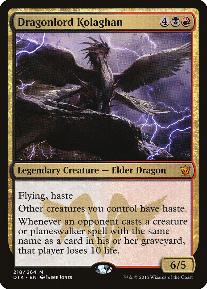 Dragonlord Kolaghan [Dragons of Tarkir] | Card Merchant Takapuna