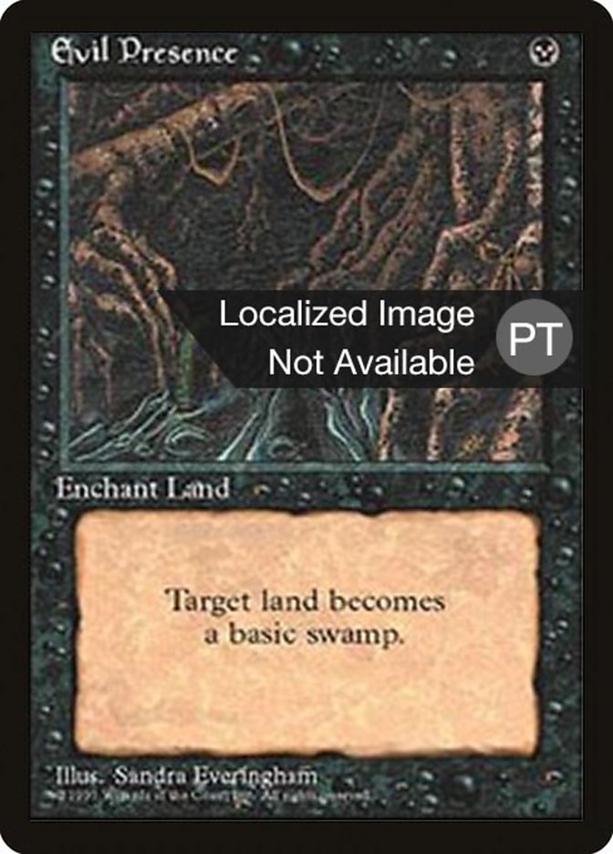 Evil Presence [Fourth Edition (Foreign Black Border)] | Card Merchant Takapuna