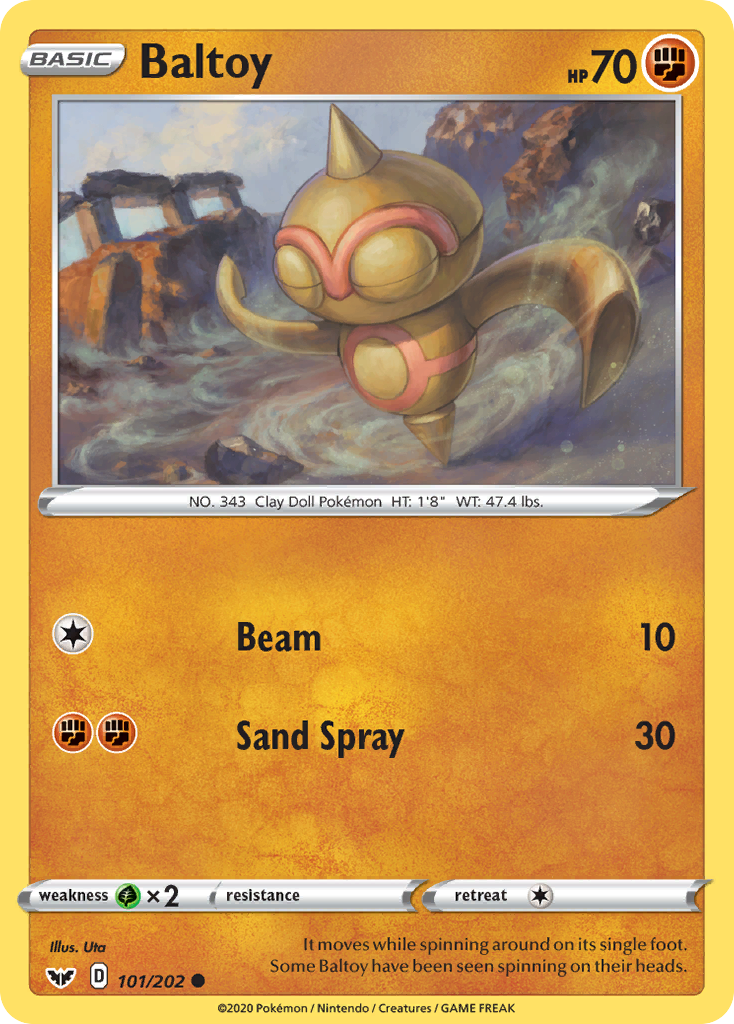 Baltoy (101/202) [Sword & Shield: Base Set] | Card Merchant Takapuna