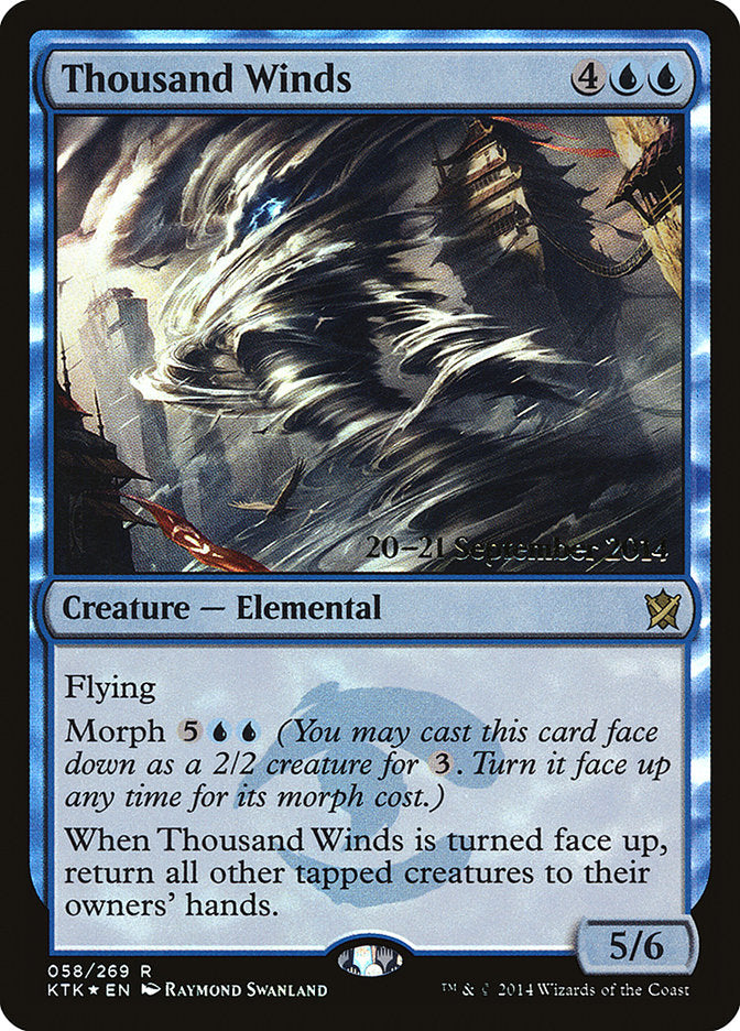 Thousand Winds [Khans of Tarkir Prerelease Promos] | Card Merchant Takapuna