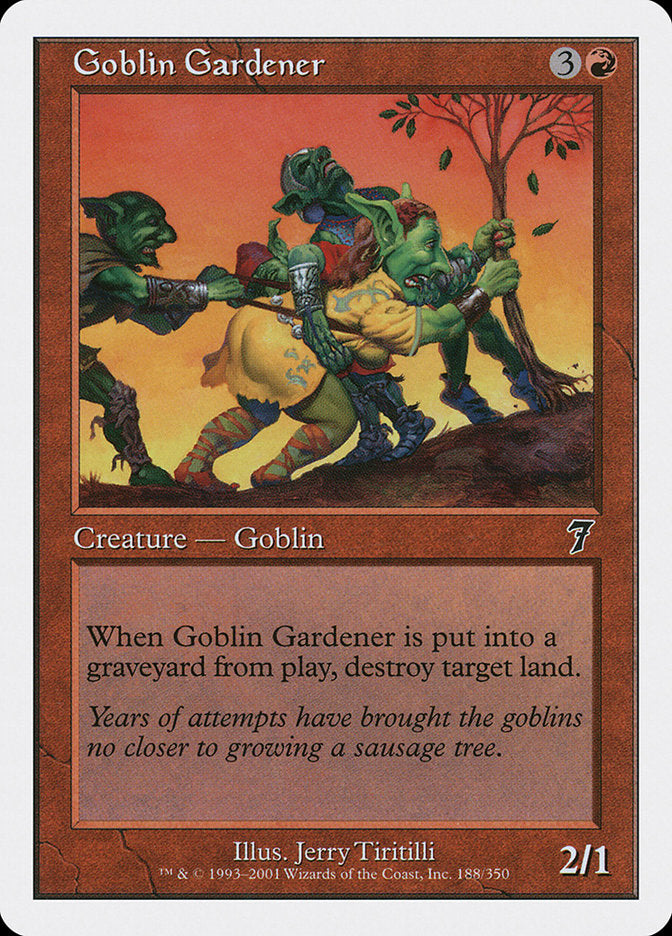 Goblin Gardener [Seventh Edition] | Card Merchant Takapuna